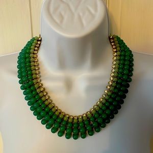 Banana Republic Green Beaded Necklace